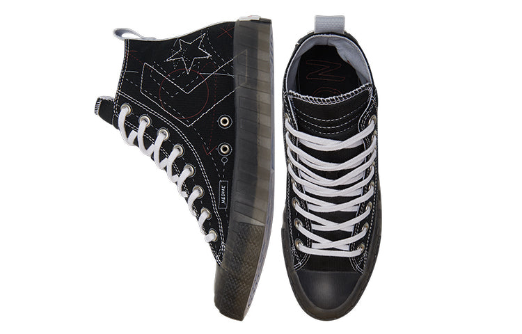 Converse Untitled Canvas Shoes Black/White 173207C