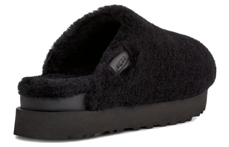 (WMNS) UGG Fuzz Sugar Slide 'Black' 1135132-BLK