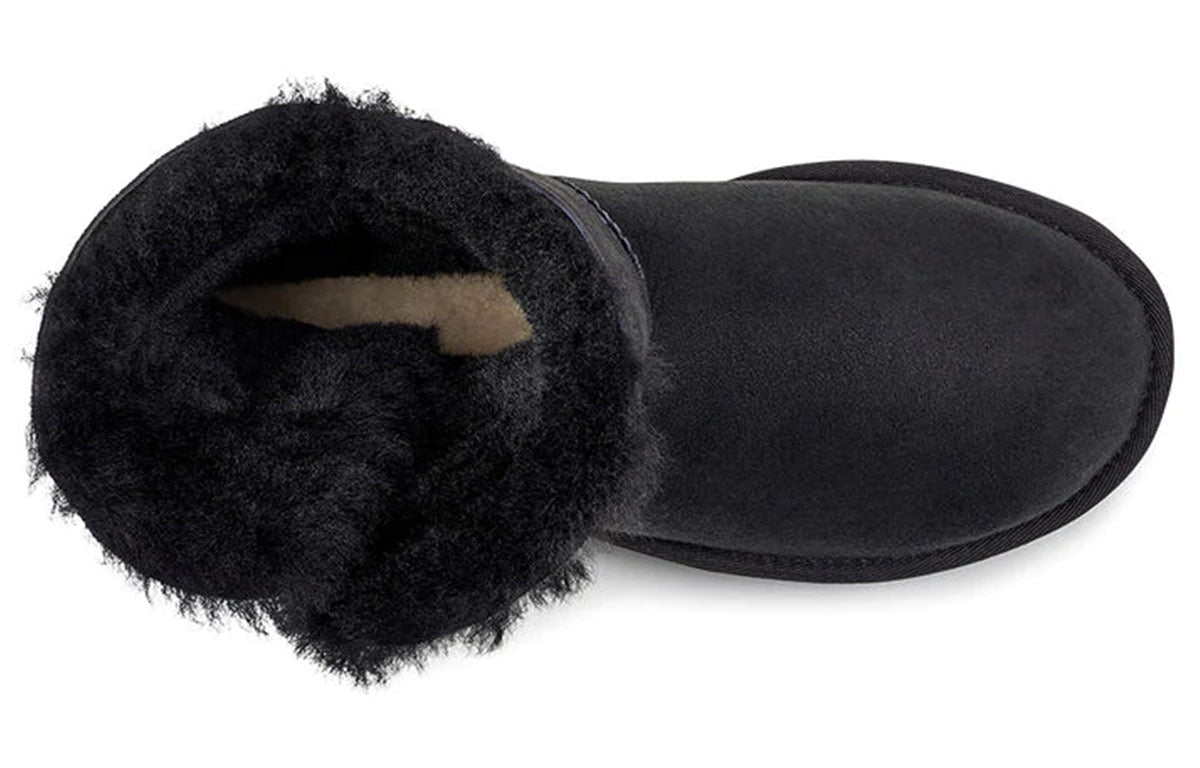 (WMNS) UGG Bailey Button Snow Boots Black 1096969-BLK