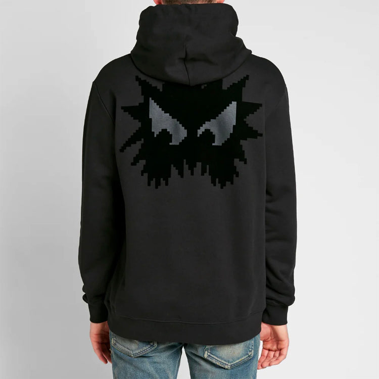 Alexander McQueen Cartoon Pattern Printing Hoodie 'Black' 545412-RNT14-1000