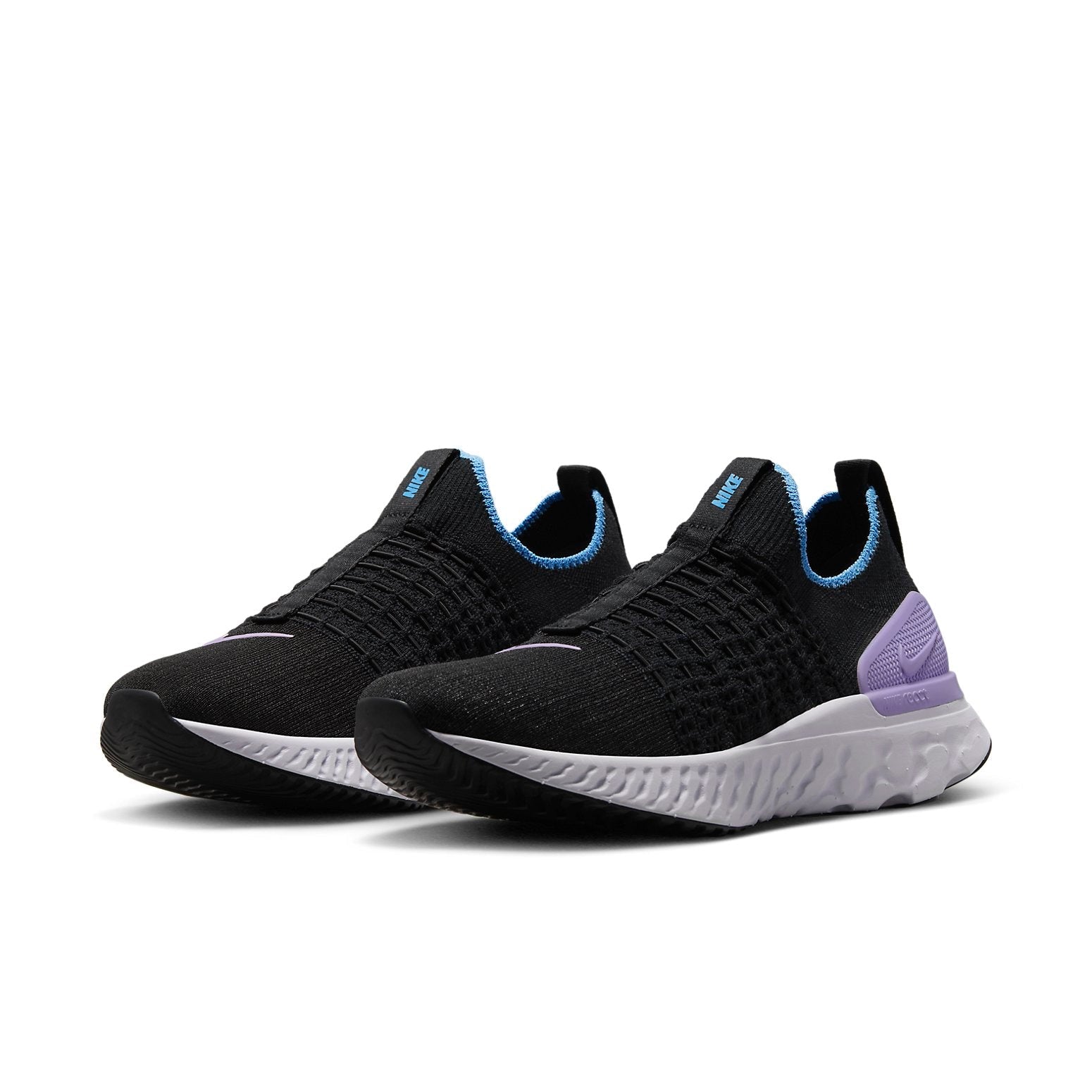 (WMNS) Nike React Phantom Run Flyknit 2 'Black Barely Grape' DZ5213-001