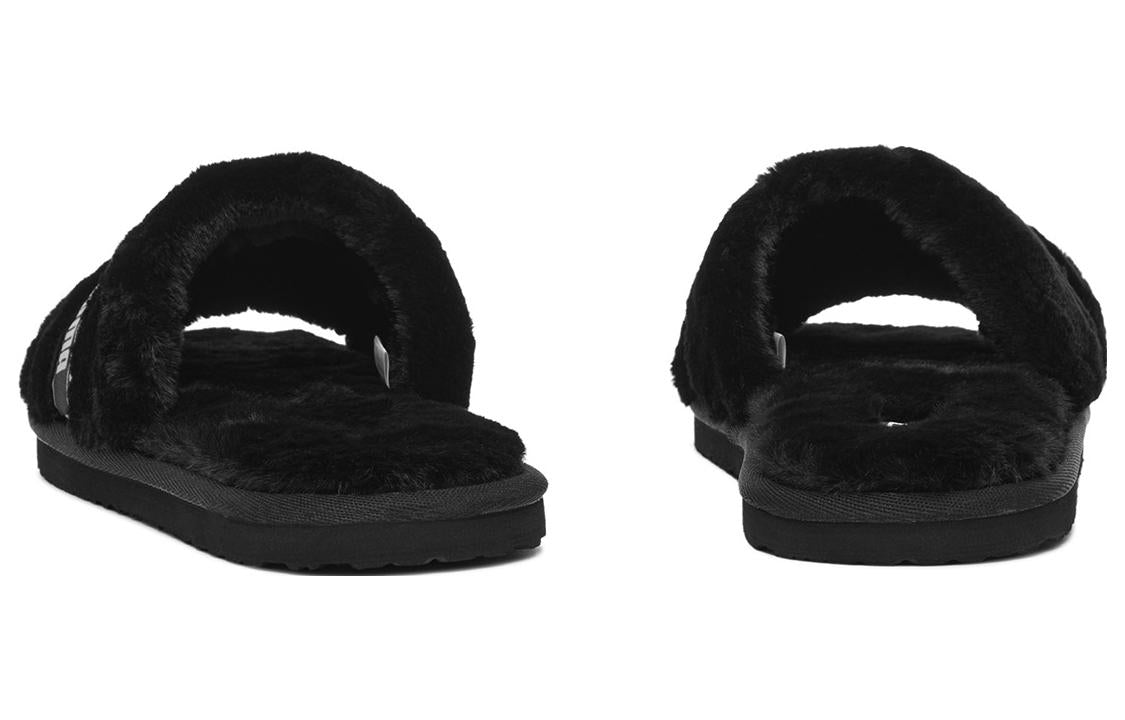 (WMNS) PUMA Fluff Bx Slippers 'Black White' 385342-01