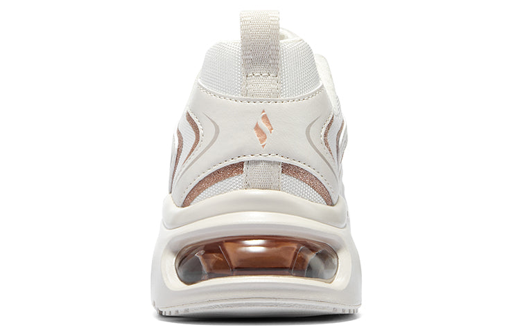 (WMNS) Skechers Tres-Air 'Shimm Airy - White Rose Gold' 177422-WTRG