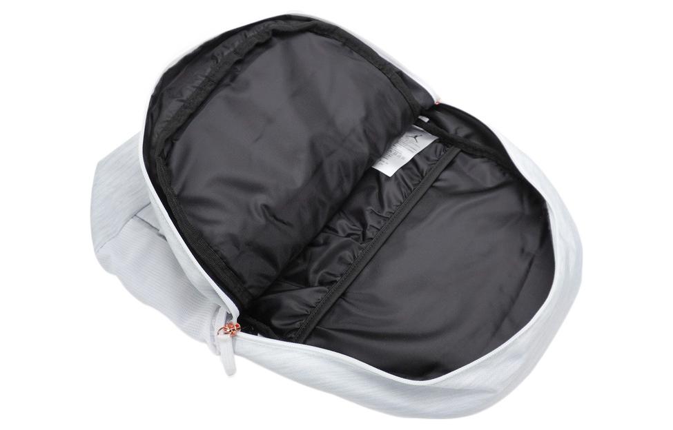 Jordan Athletic Large Capacity Zipper Laptop Bag Schoolbag Backpack Large Unisex White  Grey FB1766-106