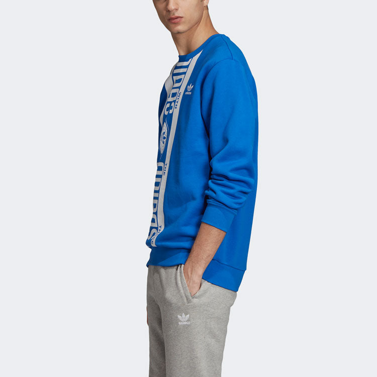 adidas originals Printed Scarf Crewneck Sweatshirt Blue ED7003