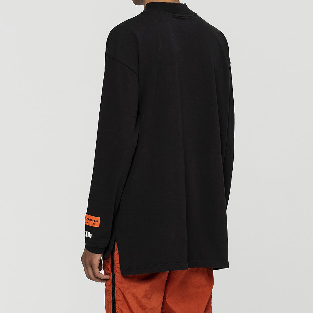HERON PRESTON Unisex Printing Embroidery Swea Black HMAB007F196000160401