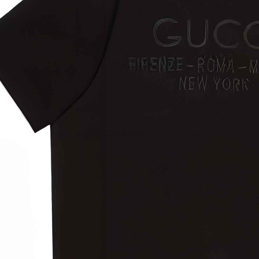 Gucci Cotton Jersey T-Shirt 'Black' 616036XJFZA1000