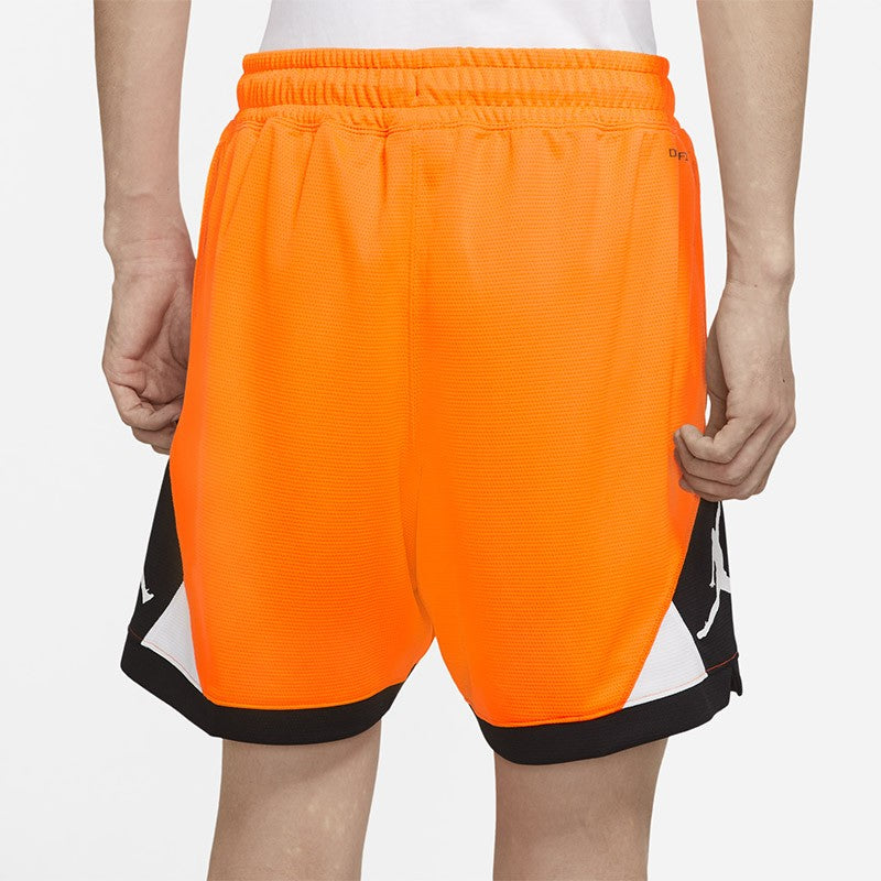 Air Jordan Dri-FIT Basketball Sports Training Splicing Shorts Orange CV3087-803