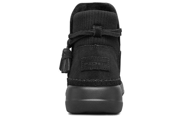 (WMNS) Skechers On-The-Go Joy Snow Boots 'Black' 144005-BBK