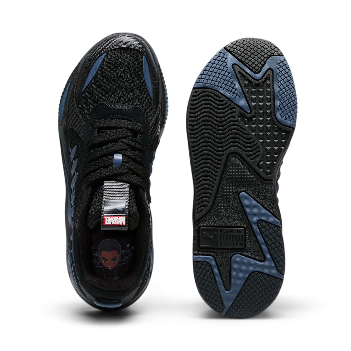 PUMA x Marvel x The Boondocks RS-X 'Black Panther' 397742-01