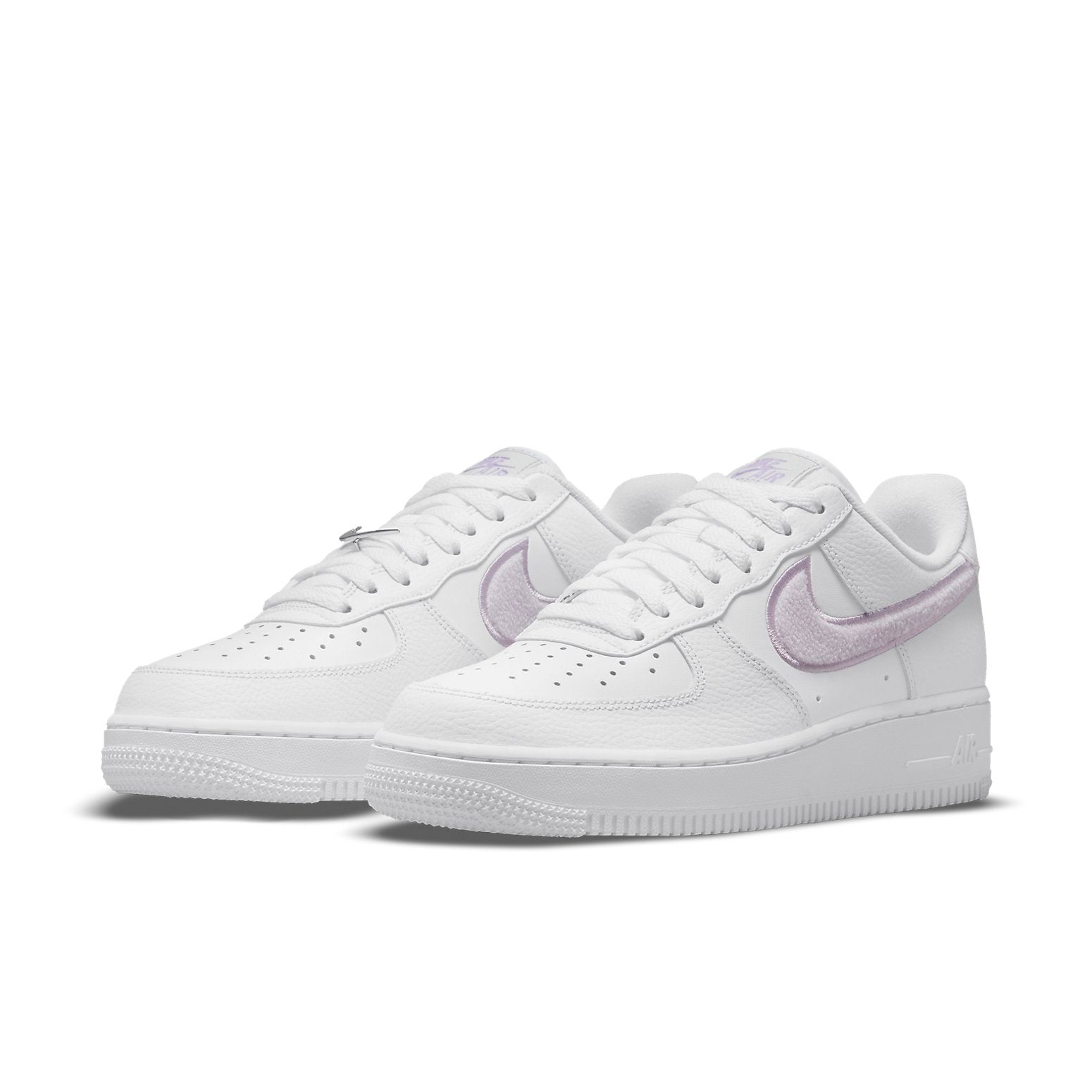 (WMNS) Nike Air Force 1 '07 Essential 'Chenille Swoosh - White Lilac' DN5056-100