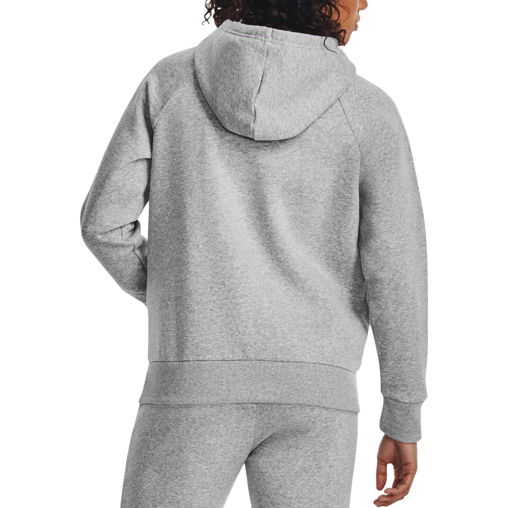 (WMNS) Under Armour Rival Fleece Big Logo Hoodie 'Light Grey' 1379501-012