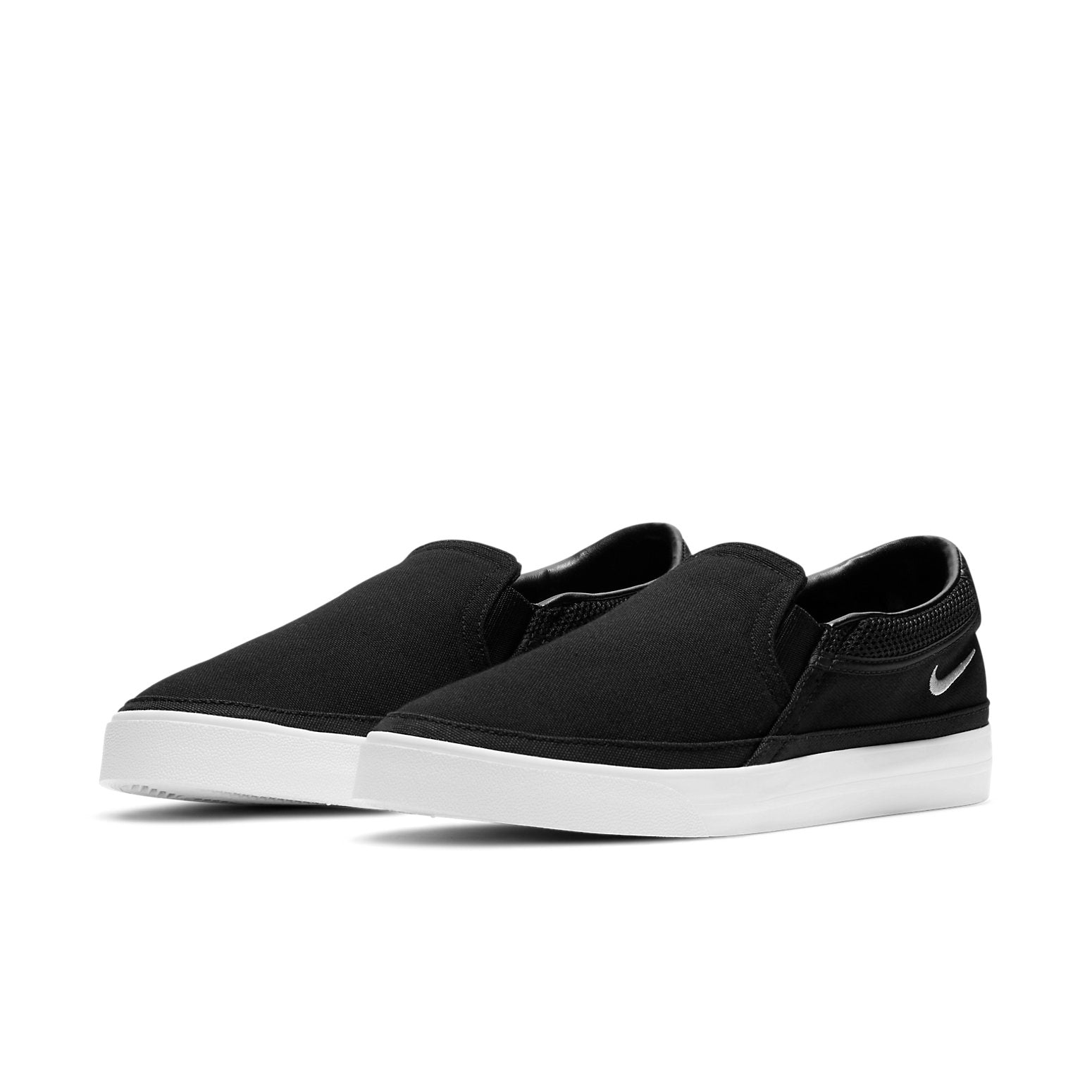 (WMNS) Nike Court Legacy Slip-On 'Black White' CW6540-002