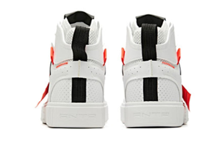 ANTA High Top Skateboarding Shoes 'White Orange' 91948062-3