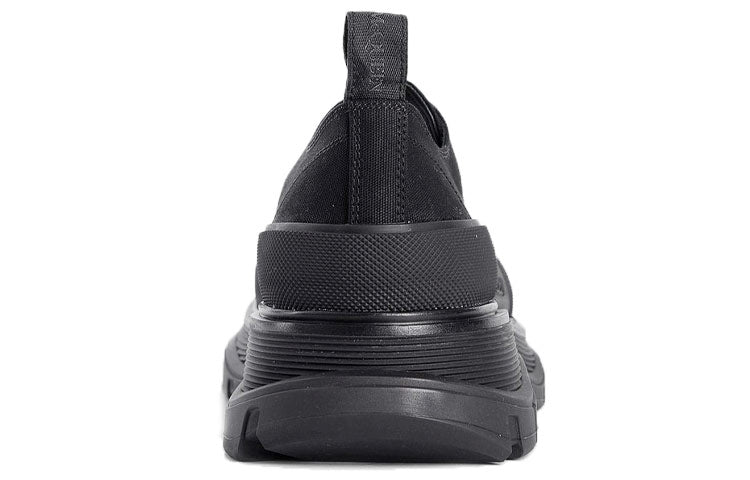 Alexander McQueen Tread Slick Lace Up Sneakers 'Triple Black' 604257W4L321000