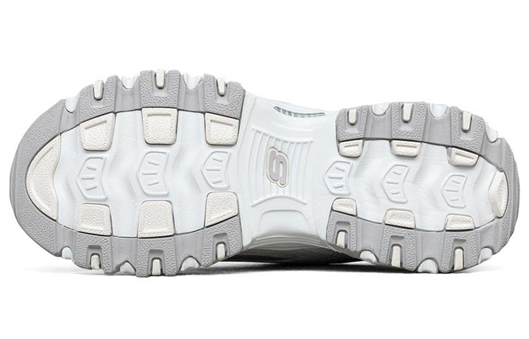 (WMNS) Skechers D'Lites 1.0 Low-Top Running Shoes White/Multi 149253-WMLT
