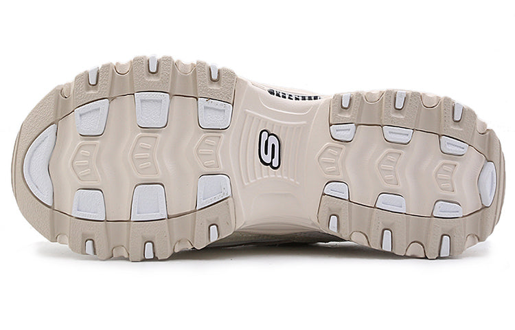 (WMNS) Skechers D'Lites Low-Top Running Shoes White 13147-OFWT