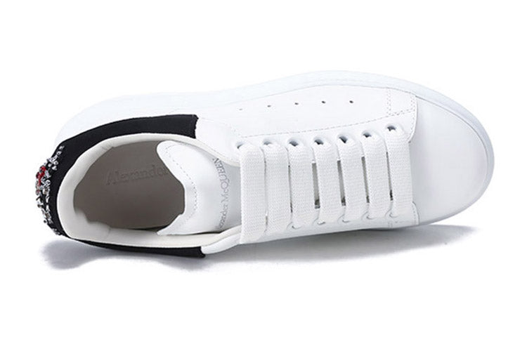 (WMNS) Alexander McQueen Oversized Shoes 'Off White Black' 667238WIAF29061