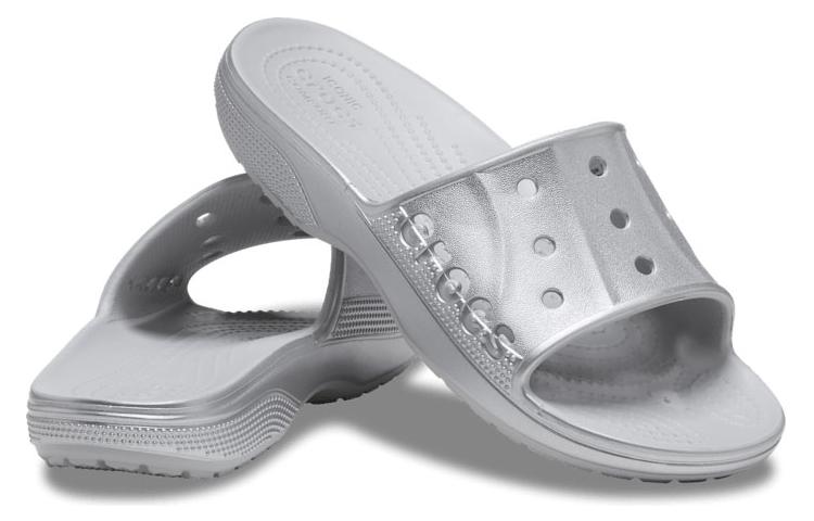 Crocs II Metallic Slides 'Silver' 209210-1FT