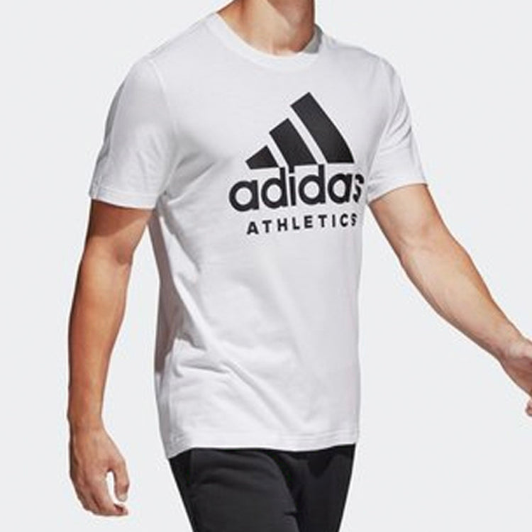 adidas Training Round Neck Pullover Short Sleeve 'White' BK3715