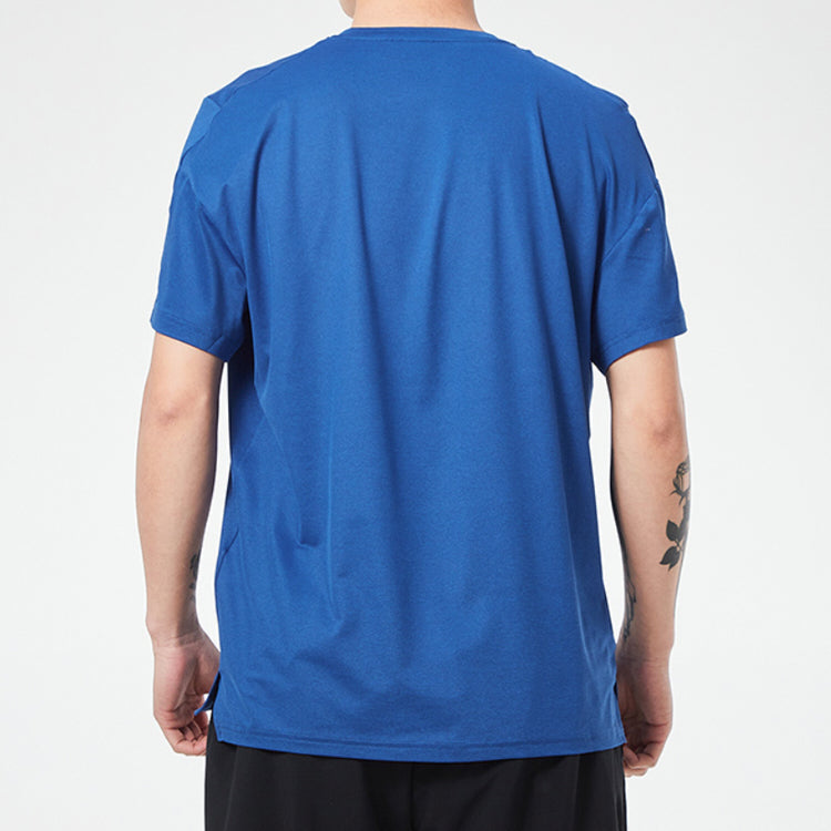 Nike Casual Loose Running Sports Round Neck Short Sleeve Blue CZ1182-492