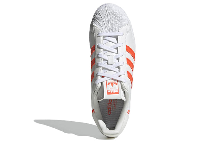 (WMNS) adidas originals Superstar 'White Orange' GZ3451