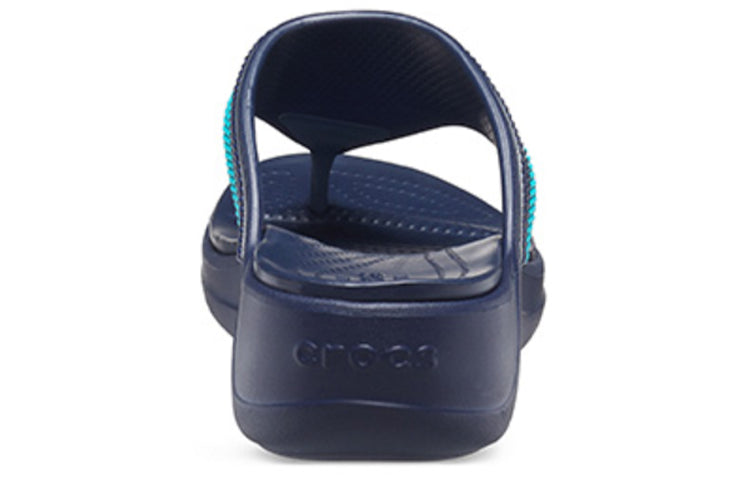 (WMNS) Crocs Monterey Bead Strap Wedge 'Dark Blue' 206641-4HQ