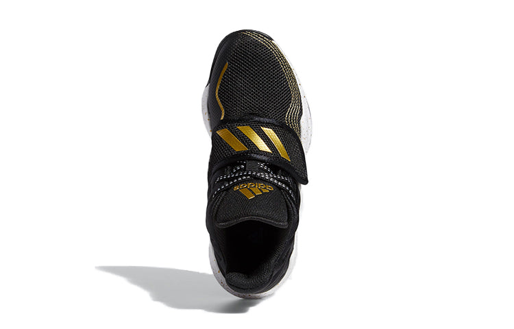 (GS) adidas Deep Threat J 'Black Yellow White' FV8633