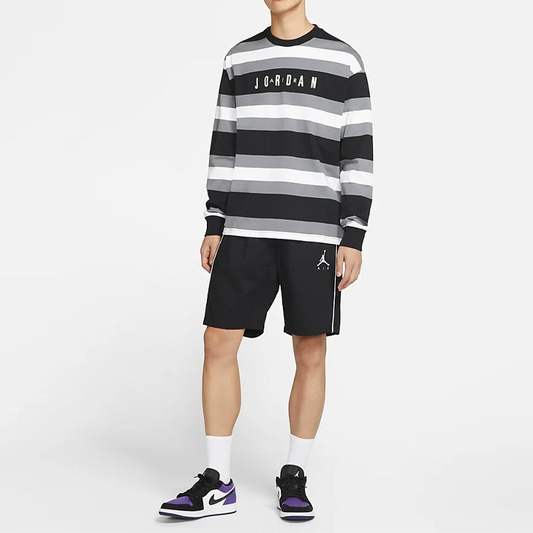 Air Jordan MENS Sport DNA Striped Long Sleeve Black CV1143-010