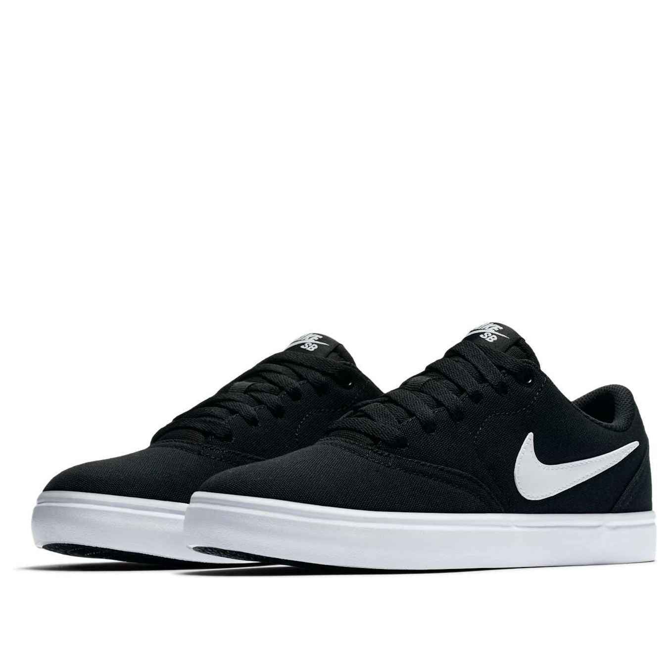 (WMNS) Nike Check Solarsoft Canvas SB 'Black Platinum' 921463-010