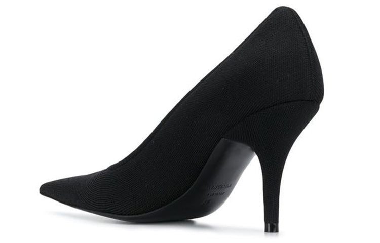 (WMNS) Balenciaga Knife Knit 80mm Pump Heels 'Black' 628602W18021090