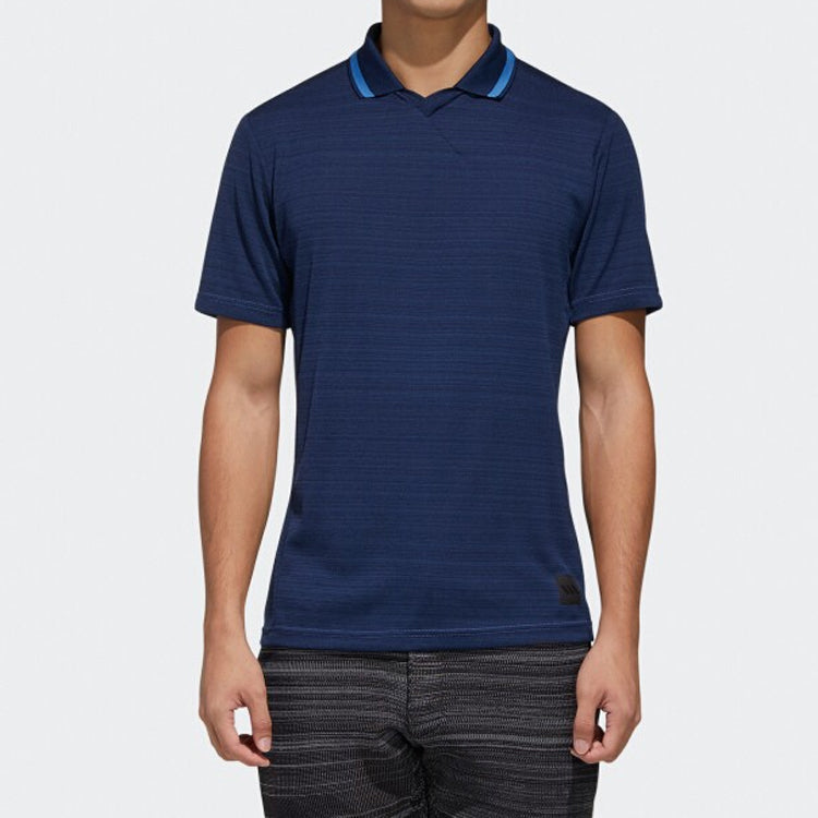 adidas X SS Golf Sports Short Sleeve Polo Shirt Navy Blue FJ4323