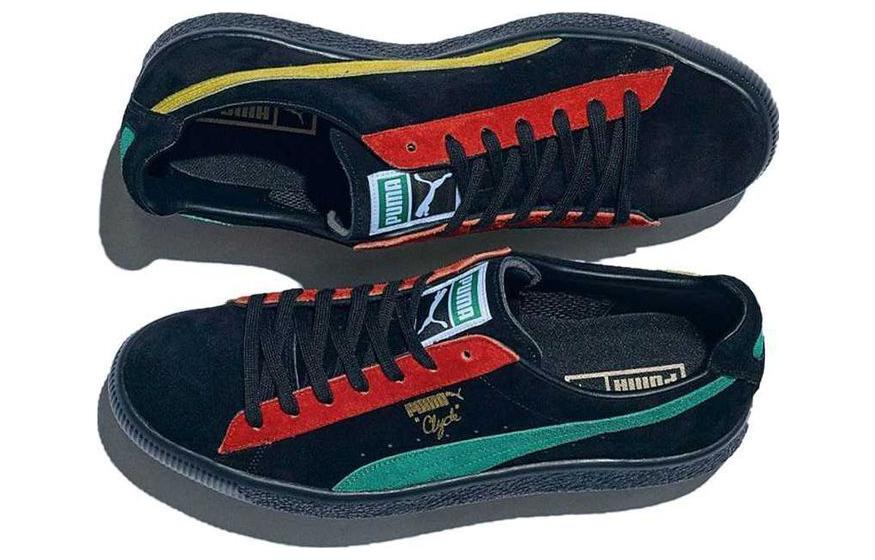 PUMA Clyde MIJ Rc Gs 'Black Green' 394398-01