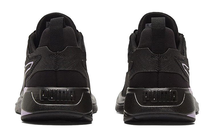 (WMNS) PUMA Disperse Xt Low Top Running Shoes Black/Purple 193744-10