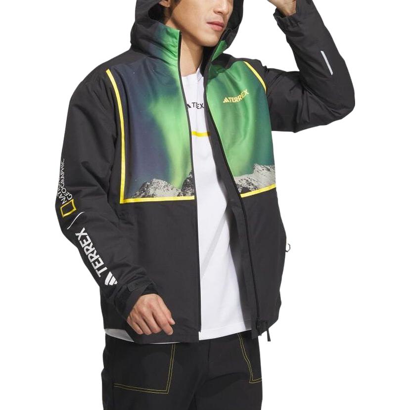 adidas National Geographic RAIN.RDY Three-In-One Jacket 'Black' IL8959