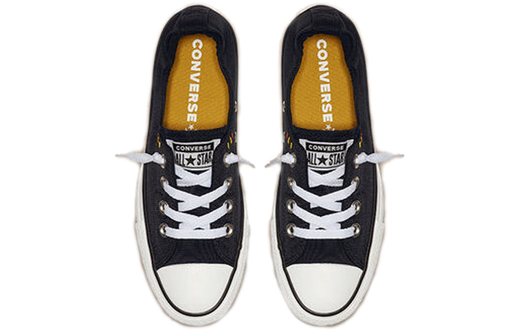(WMNS) Converse Chuck Taylor All Star Shoreline Slip Low Top Canvas Black White 565244F