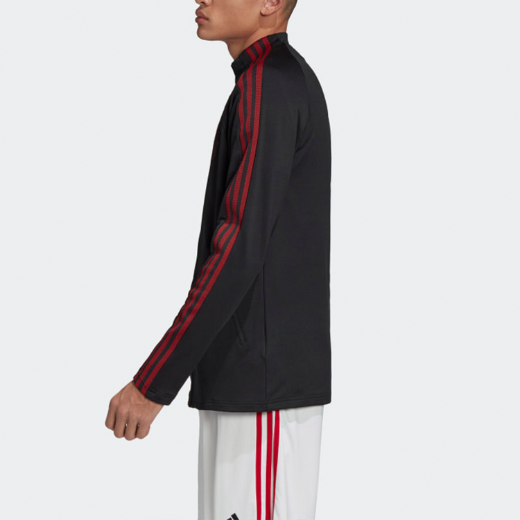 adidas Manchester United Soccer/Football Training Zipper Jacket Black FH8546