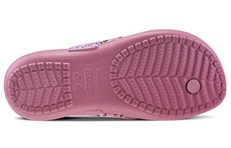 (WMNS) Crocs Kadee Printing Flip-Flops Pink 206190-9A5