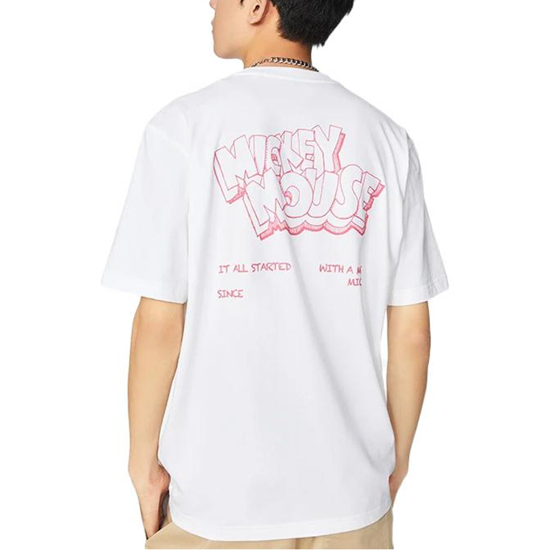 Li-Ning x Disney Mickey Mouse Graphic T-shirt 'White' AHSS947-3