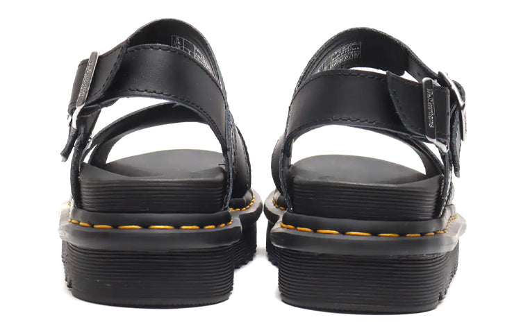 (WMNS) Dr.Martens Voss II Leather Strap Sandals 'Black' 26799001