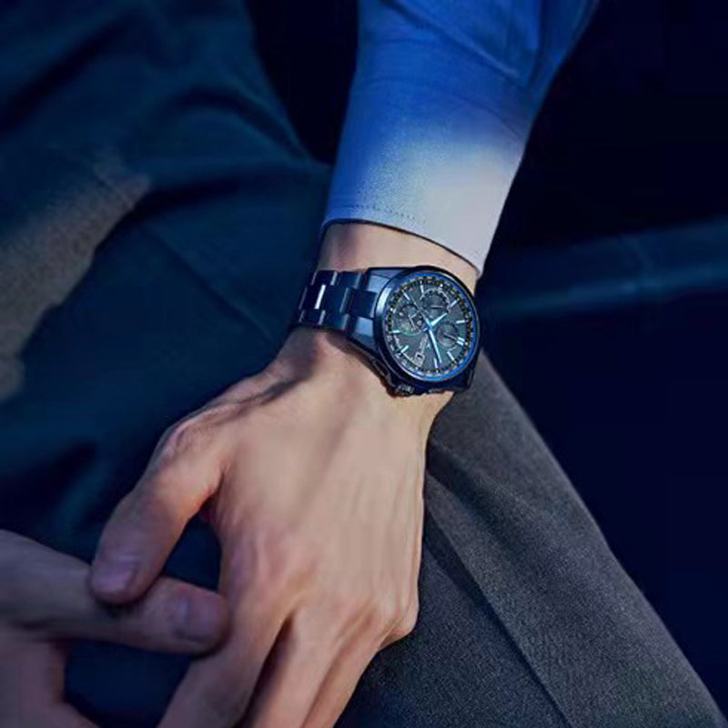 Casio Analog Watch 'Black Royal Blue' OCW-T2600B-1AJF