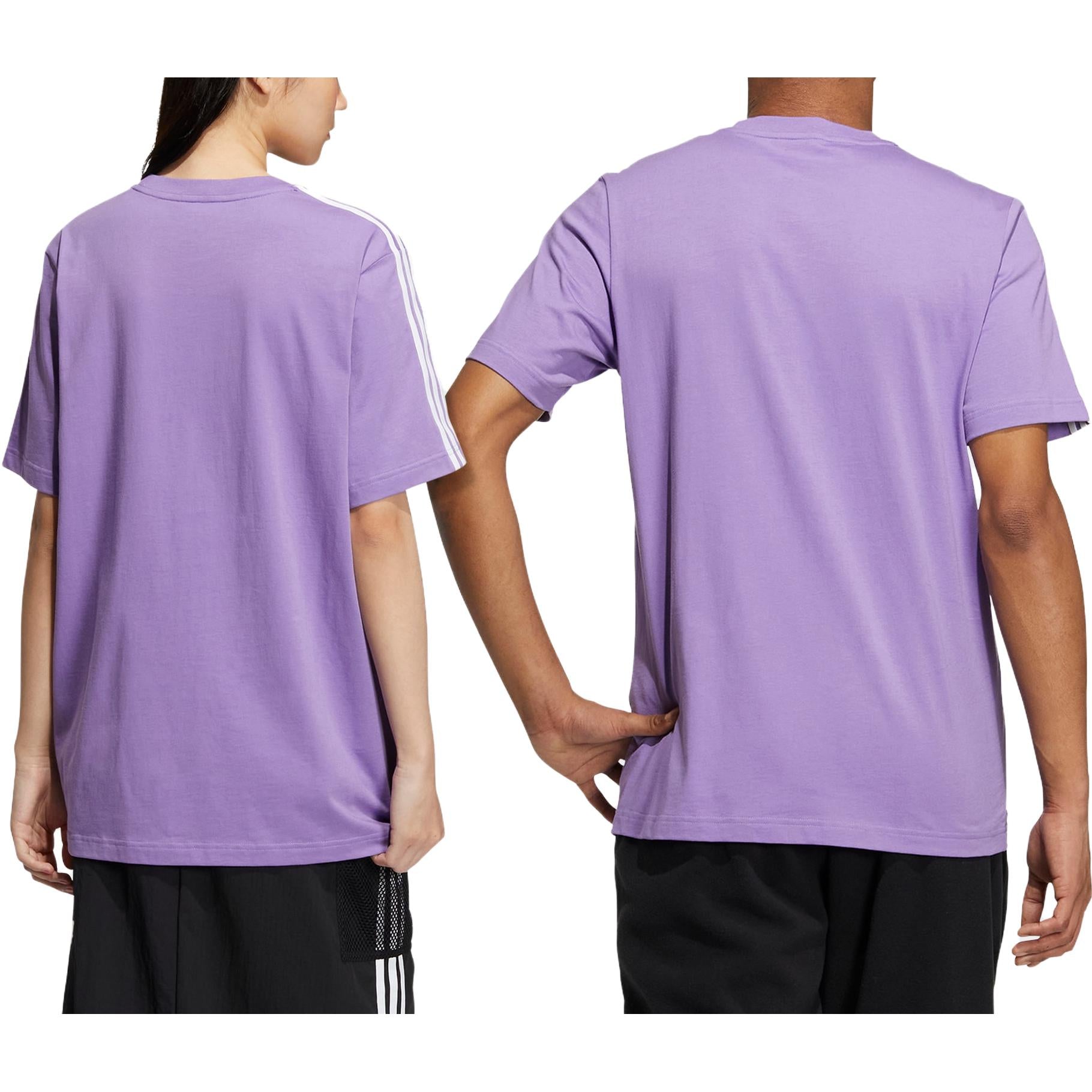 adidas Neo Essentials 3-Stripes T-Shirts 'Purple' HY2671