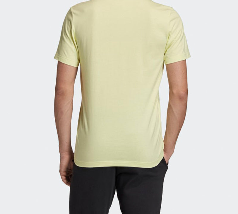 adidas Large Logo Sports Stylish Short Sleeve Yellow FK3505