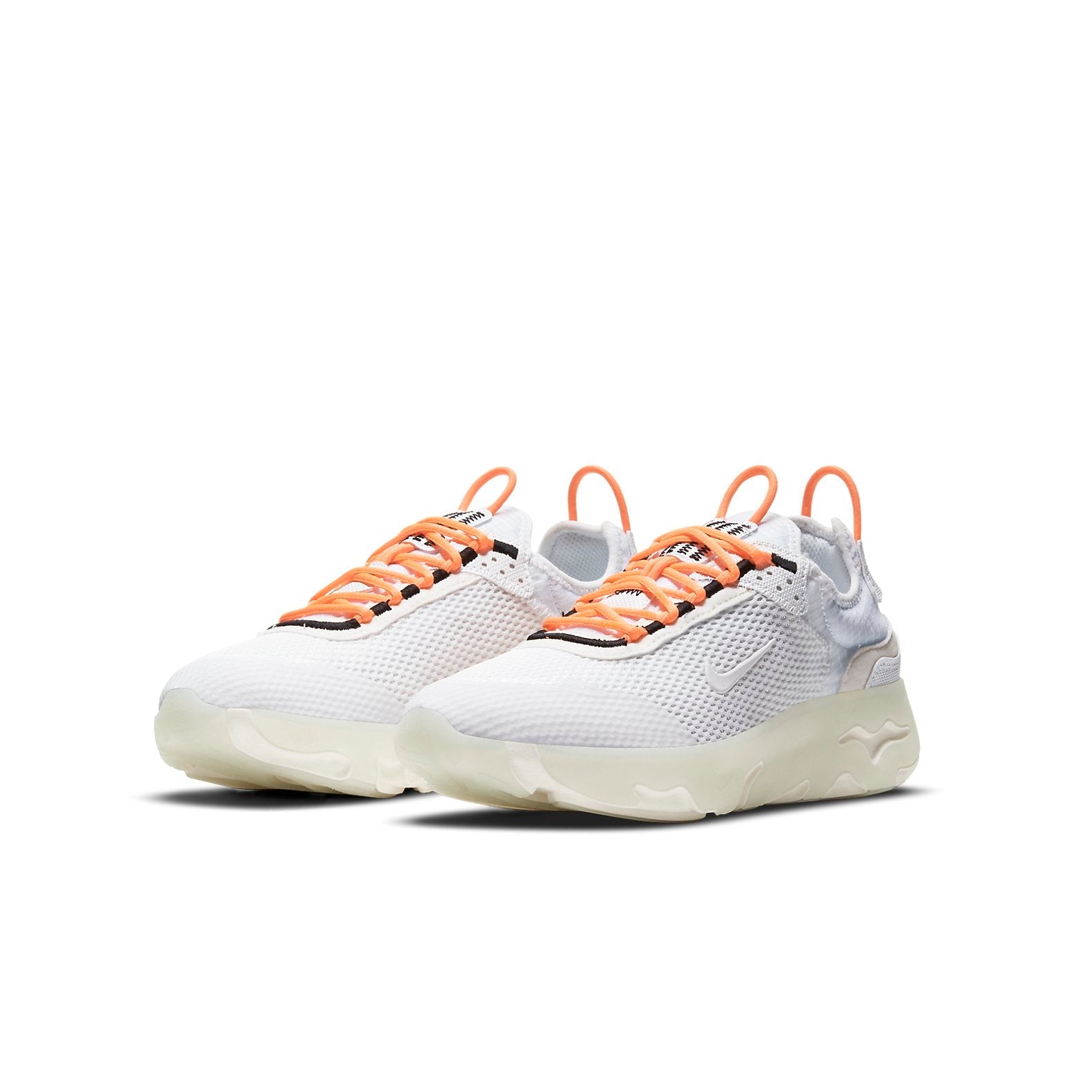(GS) Nike React Live Shoes White/Orange CW1622-800