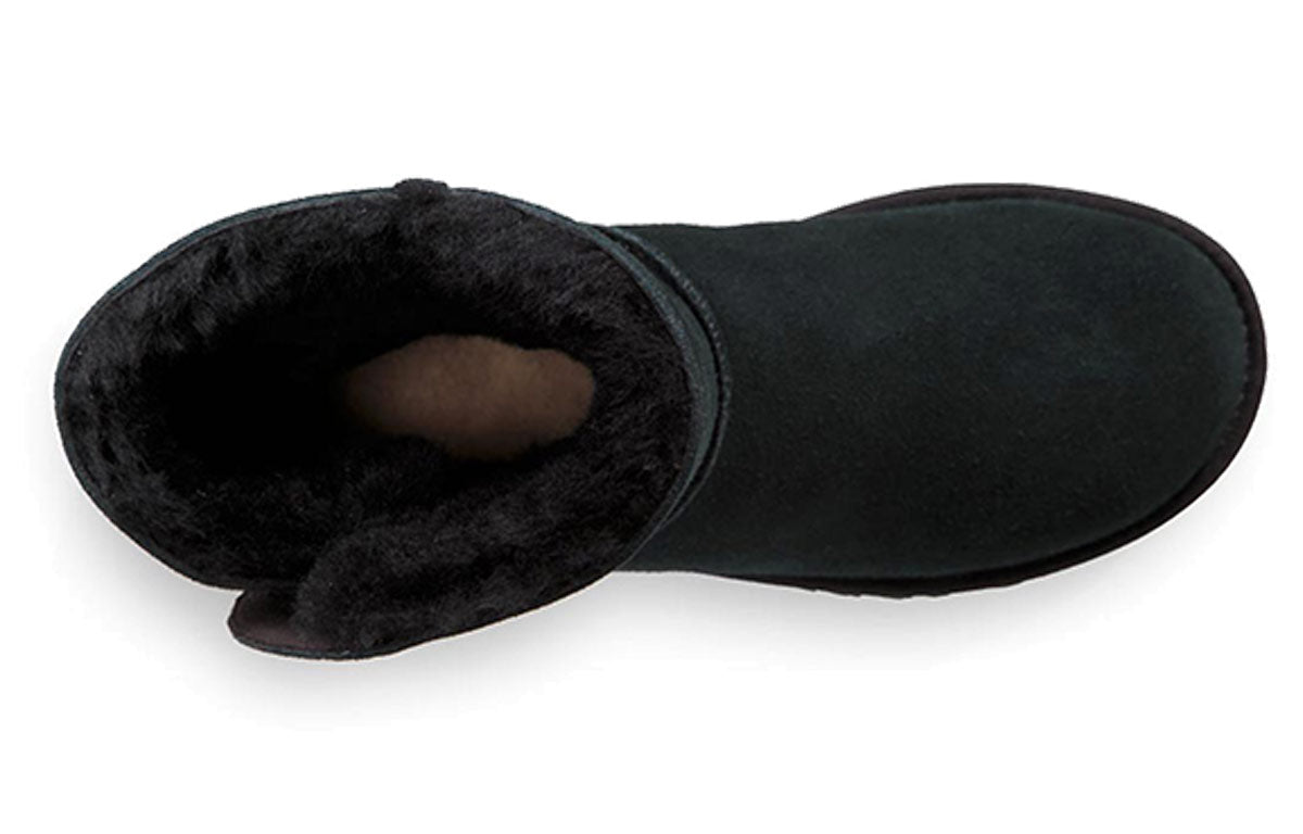 (WMNS) UGG Short Turnlock Snow Boots Black 1094933-BLK