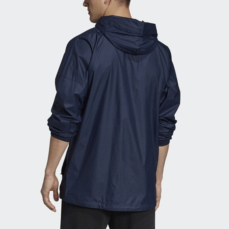 adidas Casual Training Sports Windproof Hooded Jacket Navy Blue EB7600