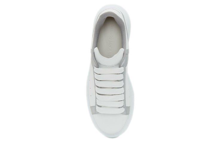 (WMNS) Alexander McQueen Oversized Sneakers 'White Silver' 657559WIA4H9071