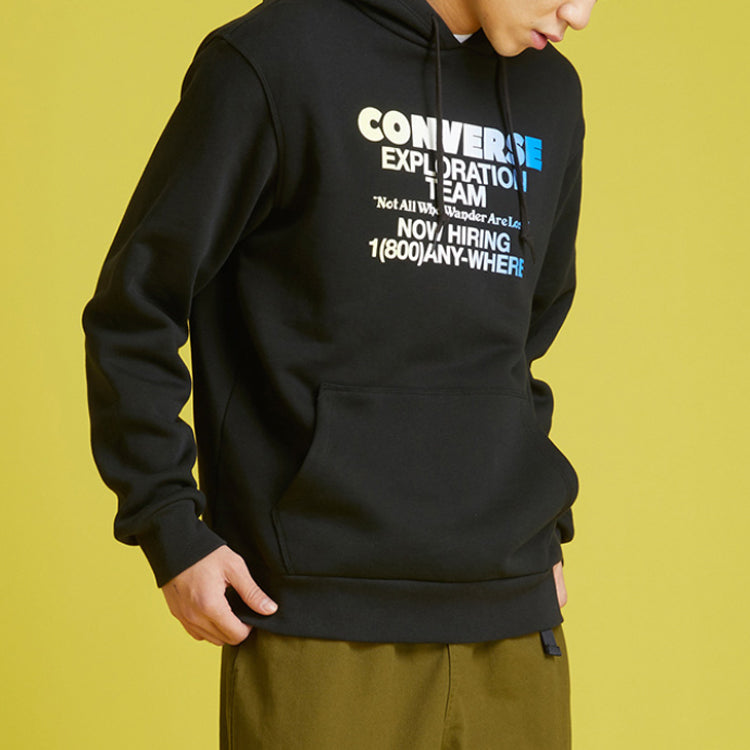 Converse Exploration Team Pullover Hoodie Asia Sizing 'Black' 10021271-A01