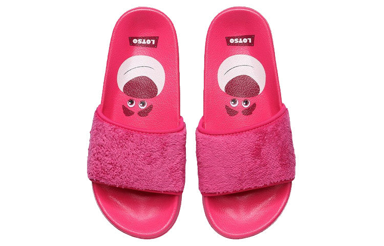(WMNS) Li-Ning x Disney Lotso Sport Slides 'Rose Red' ABTR008-1