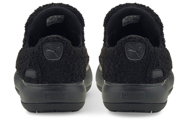 (WMNS) PUMA Suede Mayu Slip-On 'Teddy - Black' 384887-01